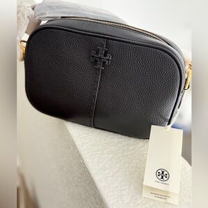 Tory Burch camera crossbody bag - black - brand new with tags